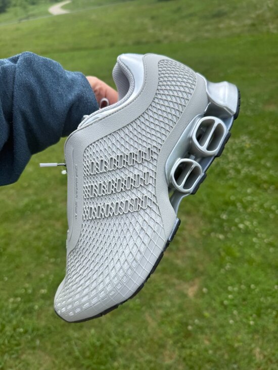Adidas Megaride Silver Y2K Runner Sneakers Techwear Mens 8.5 3658 main image 9